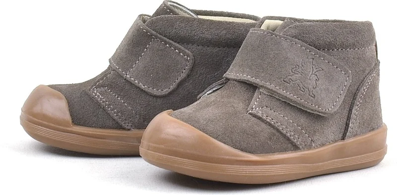 Rakerplus Leather Sand Color Baby Boots with Velcro