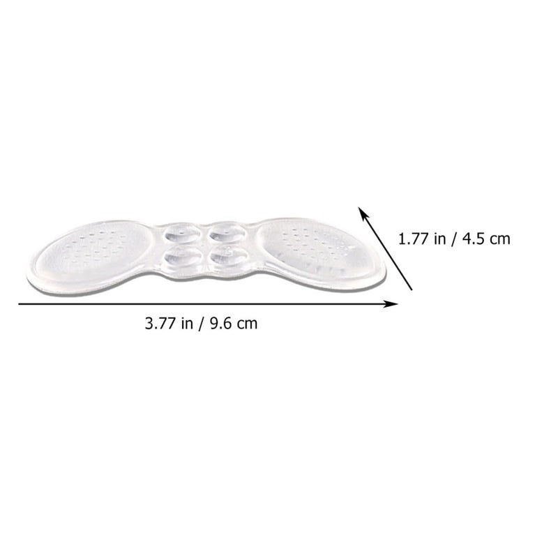 Invisible Gel Heel Cushions 4 Pairs Anti Friction Soft Protective Pads For High Heels - Image 3