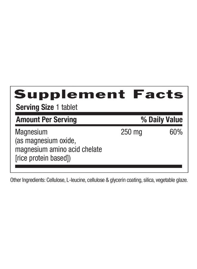 Country Life, Chelated Magnesium 250mg, Supports Bone and Immune Health, Daily Supplement, 240 ct - Image 1