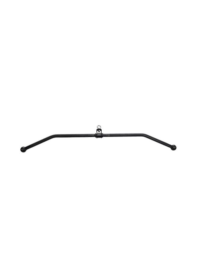 Generic Straight Bar Cable Machine Attachment Tricep Press Down Bar LAT Pulldown Bar Attachments For Home Gym Fitness Workout - Black  - Image 1