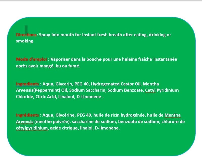 Pretty معطر نفس بالنعناع خالي من الكحول مضاد للبكتيريا عبوة 4 - Image 4