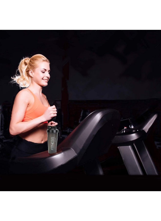 Chubs Gym Shaker For Protein Shaker, Preworkout And,Bcaa Shaker, Protein Shaker Bottle,Gym Bottle For Men And Women Bpa-Free Material Typhoon - 700 Ml (Smoke Black) - Plastic  - Image 4