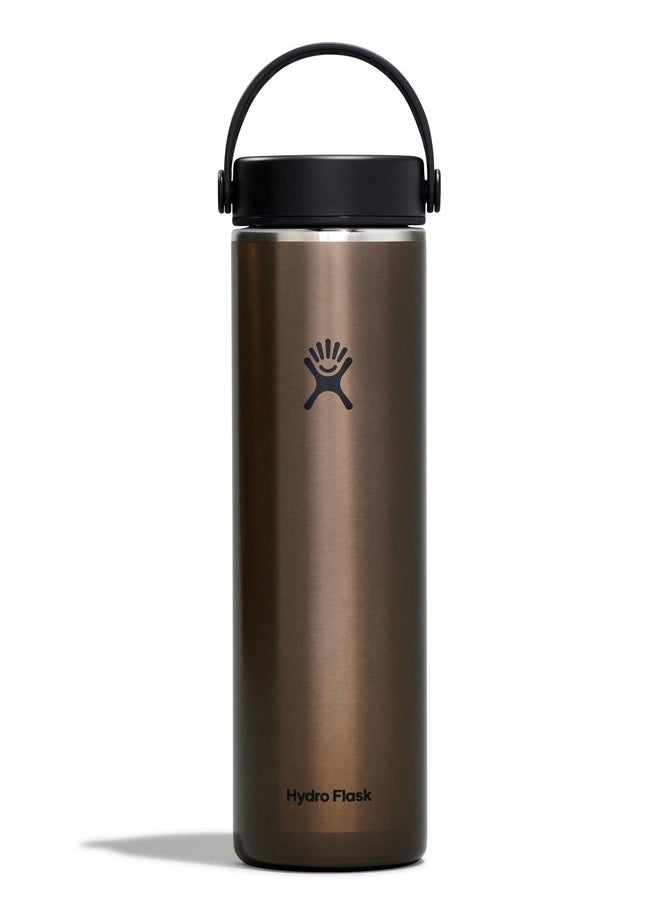 Hydro Flask Flask 24 Oz Lightweight Wide Flex Cap Obsidian  - Image 1
