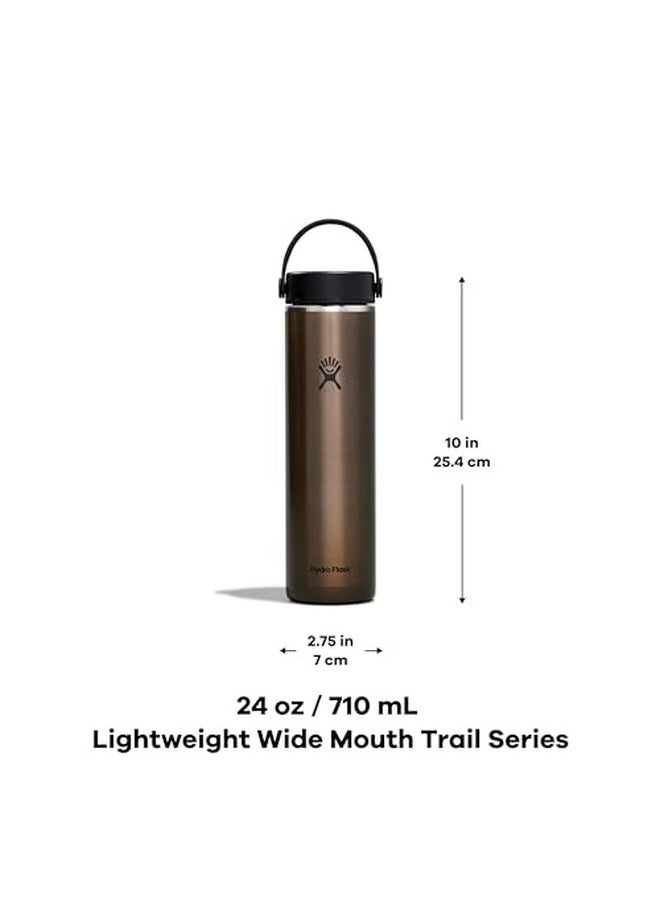 Hydro Flask Flask 24 Oz Lightweight Wide Flex Cap Obsidian  - Image 5