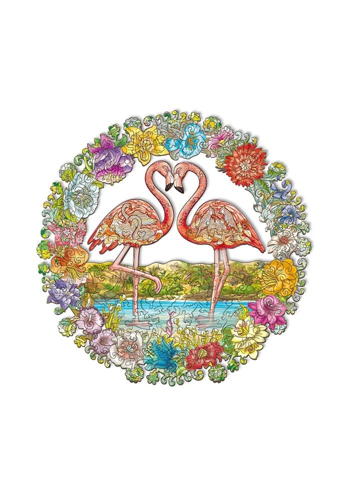 Puzzles Flamingo Davici Wooden Jigsaw Puzzle - Image 1