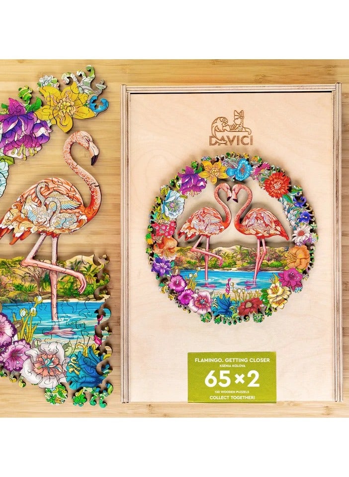 Puzzles Flamingo Davici Wooden Jigsaw Puzzle - Image 2