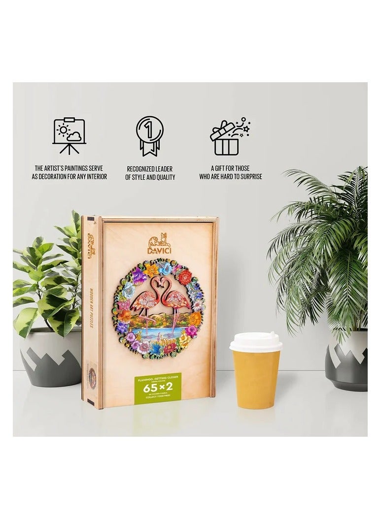 Puzzles Flamingo Davici Wooden Jigsaw Puzzle - Image 4