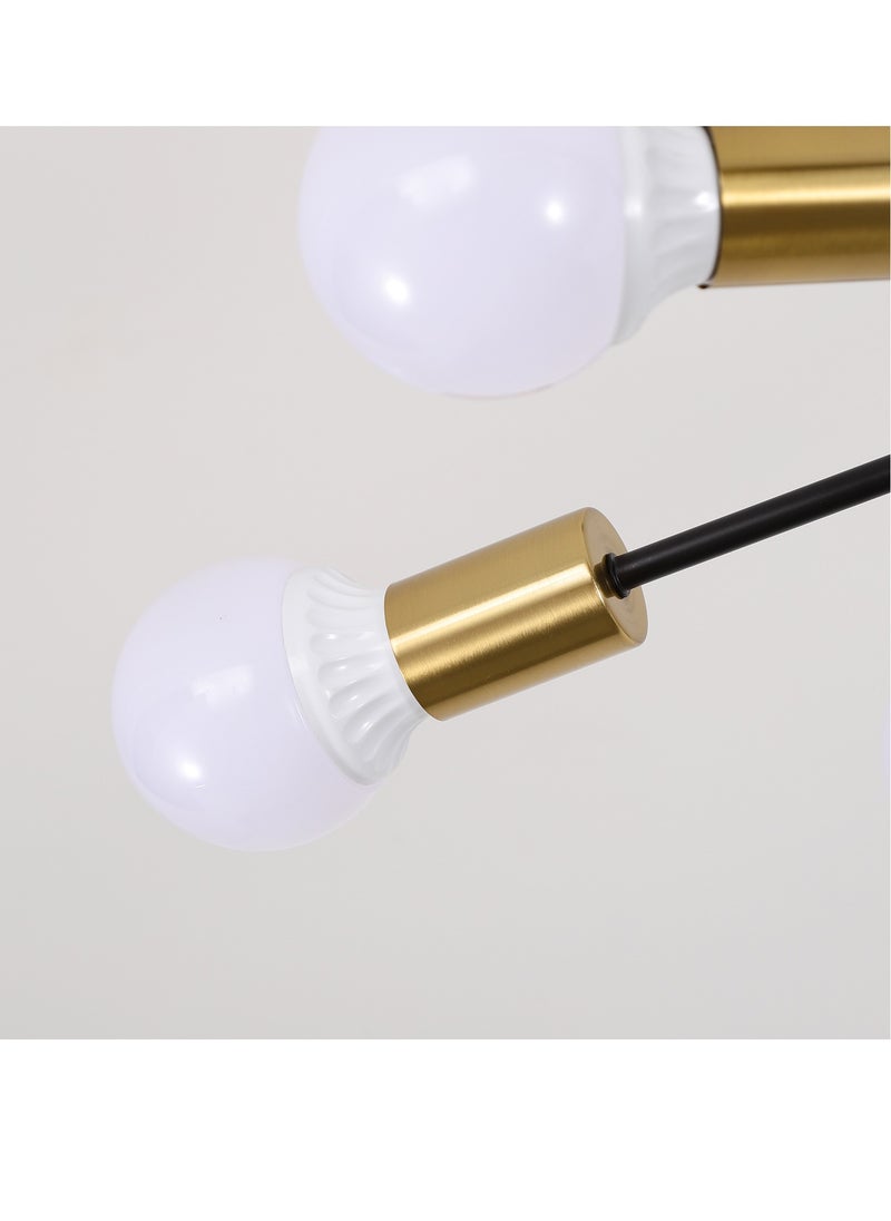 GEADI - Modern Sputnik Chandelier Gold Mid Century Island Pendant Light Fixture 10 Light Ceiling Chandeliers for Kitchen Dining Room Bedrooms - Image 1