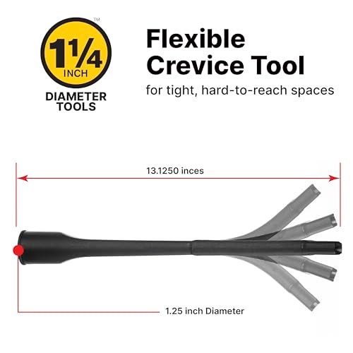 SHOPVAC Shop-Vac 9017900 Flexible Crevice Tool, 1.25 Inch Diameter x 12 Inch Length, Accessing Tight Spaces and Corners, (1-Pack) - Image 3