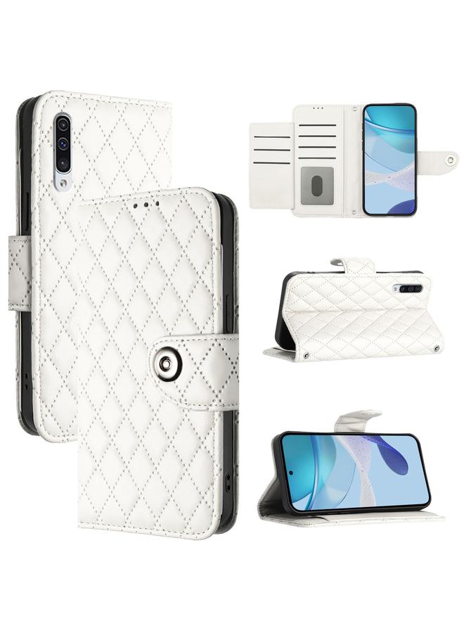 S-TOP Case For Samsung Galaxy A50 / A30s / A50s Rhombic Texture Flip Leather Phone Case with Lanyard - Image 1