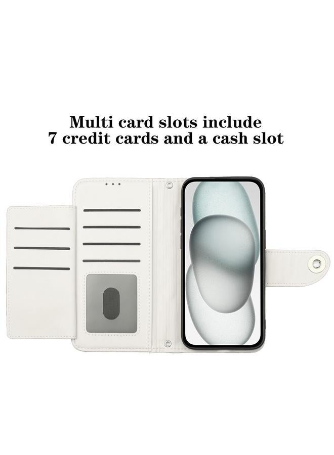 S-TOP Case For Samsung Galaxy A50 / A30s / A50s Rhombic Texture Flip Leather Phone Case with Lanyard - Image 4