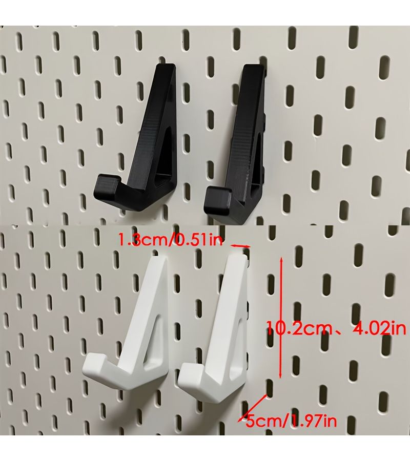 Multi-Functional Pegboard Stand Set Of Two White For 87 Key Keyboard Handheld Game Console Tablet And More - Image 2