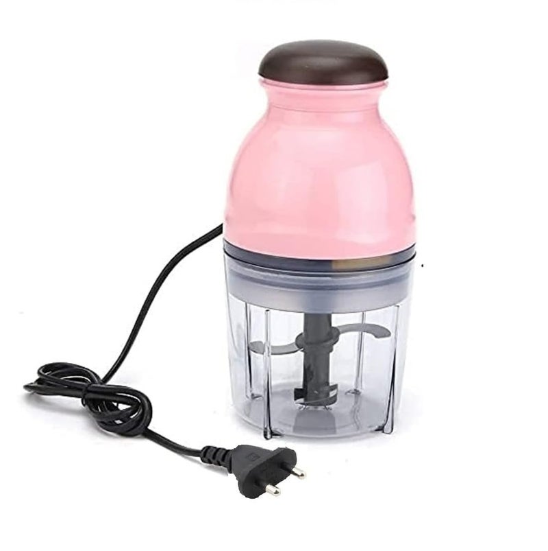 Shopobox Electric Meat Grinders with Bowl for Heavy Kitchen Food Chopper, Meat, Vegetables, Onion Slicer Garlic Slicer Dicer Food Processor (Mini Chopper) | 220 watts |Multicolour - Image 1