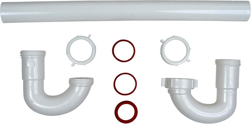 Plumb Pak 700WK S Trap, 1-1/4-Inch or 1-1/2-Inch by 20 1/2-Inch, White - Image 3