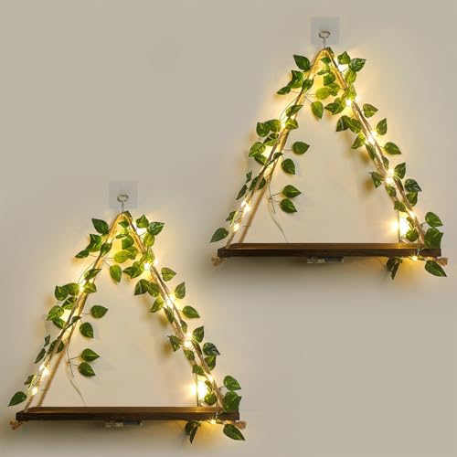 Shelf for WallFloating ShelvesFloating Shelves for Wall No DrillingAdhesive ShelvesCommand Strip ShelfBedroom Decor AestheticRoom Decor Aesthetic2Piece SetGreen Leaf