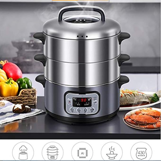 Electric Steamer Multifunctional Household Automatic Power Off Large Capacity Steamer Steamer Steamer - Image 3