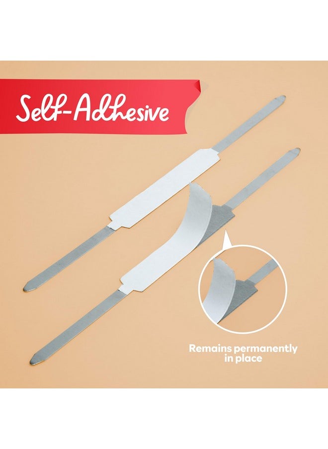 XFasten - Self Adhesive Fasteners 2 Inch Capacity (100-Pack) Strong Adhesion Premium File Prong Fasteners 2 Inch For Folders | Durable Prong Fastener Base For Paper, Reports, Charts Folder Accessories - Image 1