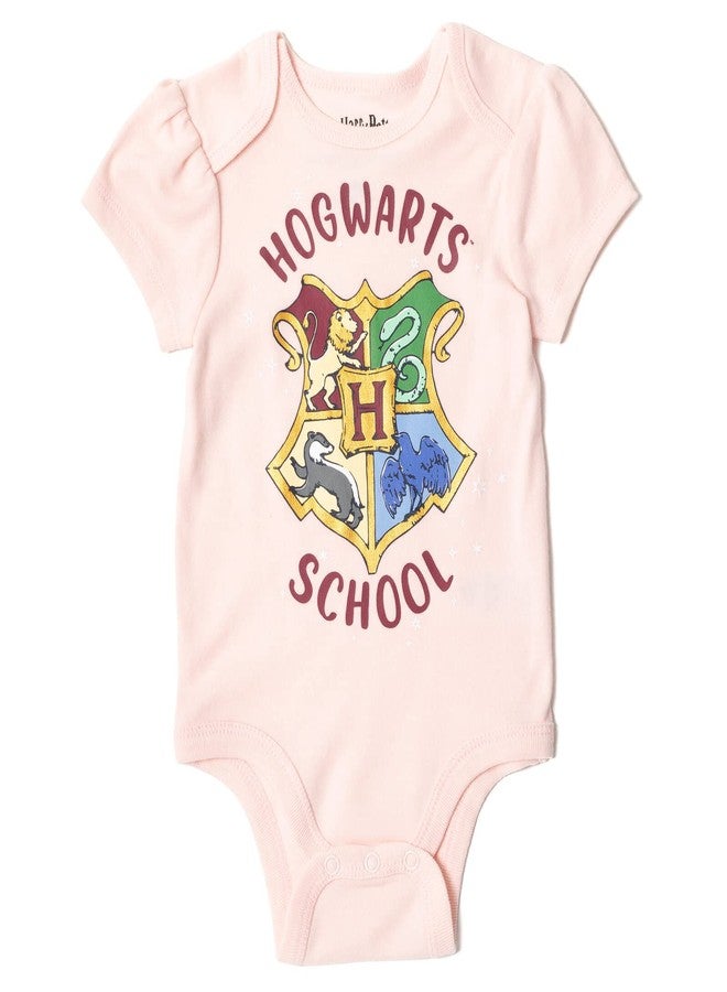 Harry Potter Hedwig Owl Hogwarts Baby Girls 3 Piece Outfit Set: Hoodie Pants Bodysuit White 3-6 Months - Image 5