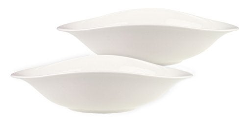 Villeroy & Boch Villeroy  Boch Dune VAPIANO Pasta Bowl 2 pieces Premium Porcelain White