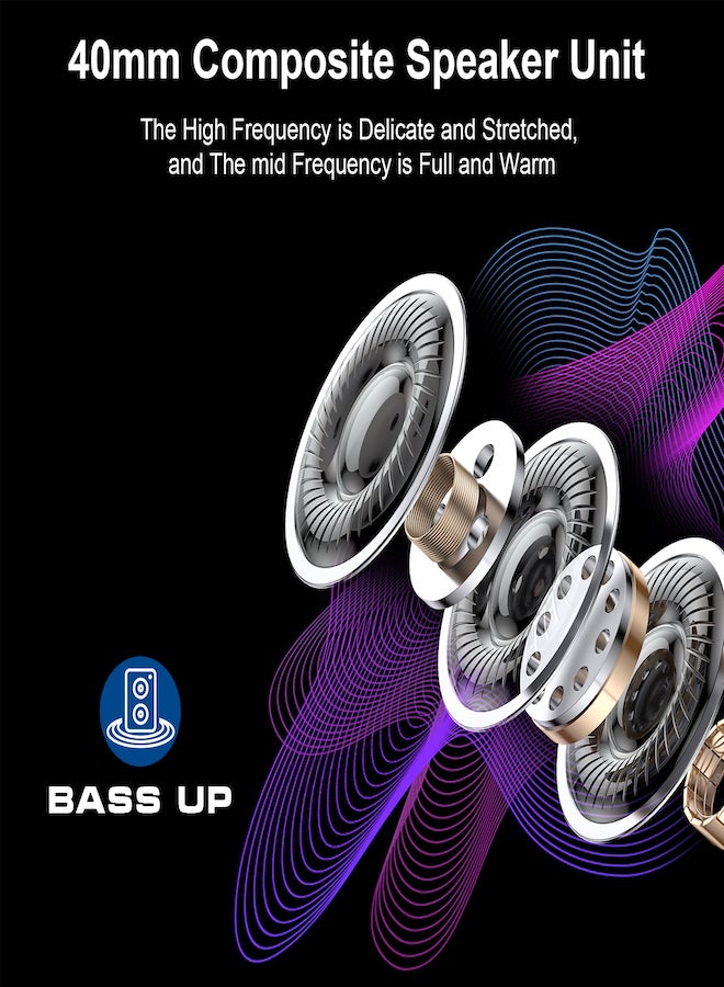 Phone Planet Wireless Bluetooth headphones with a stylish foldable design built in microphone for an optimal listening experience  - Image 5