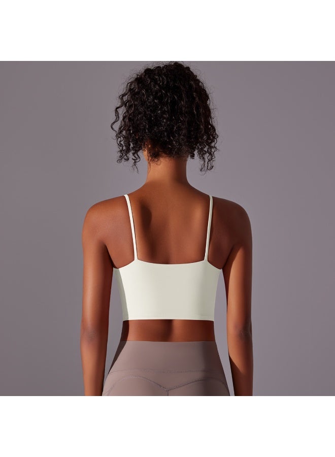 Suspenders Yoga Tank Tops for Fitness Naked Feel Sport Bra Gym Vest Women Camisole Workout Underwear Sportswear Outfit - Image 4