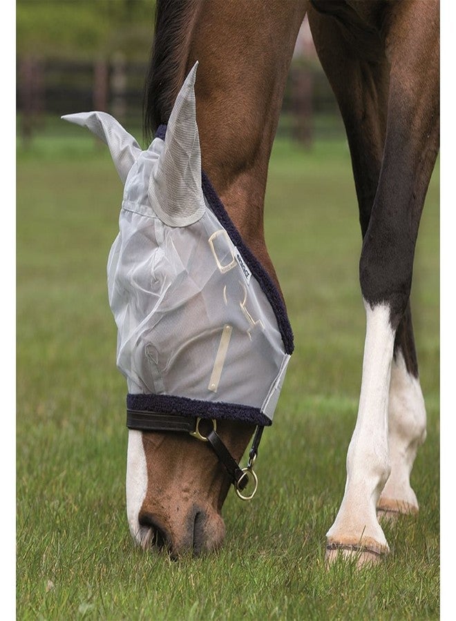 Amigo Horseware Amigo Fly Mask with Ears Horse Silver/Na - Image 2