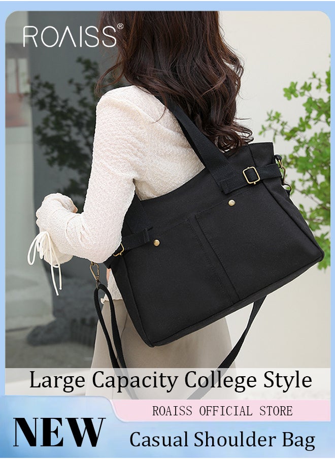 Large Capacity Shoulder Bag  Durable Macaron Color Scheme Smooth Zipper Solid Color Tote Bag - pzsku/Z4D44C49B7410F81E3A0FZ/45/_/1715668819/6426048b-0d51-4fb4-8df7-dfe57be553d9