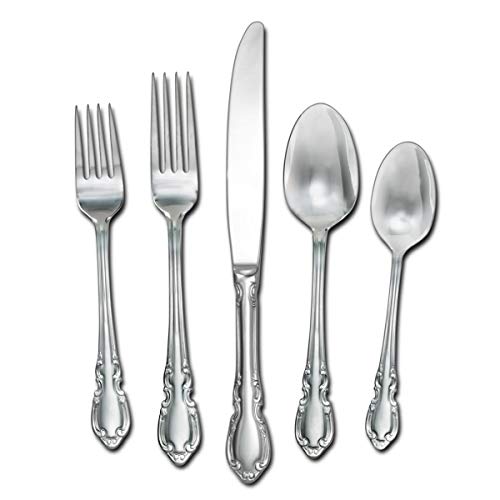 Pfaltzgraff Vienna Everyday Flatware Service for 4 20 Piece Set 180 Stainless Steel Silverware Set