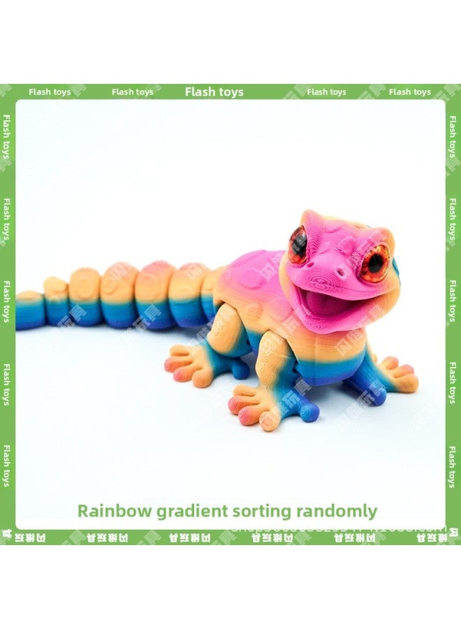 3D Printing Gecko Simulation Full Joint Movable Ornaments Toys Amazon Foreign Trade Cross-border Explosions Crafts Activities 