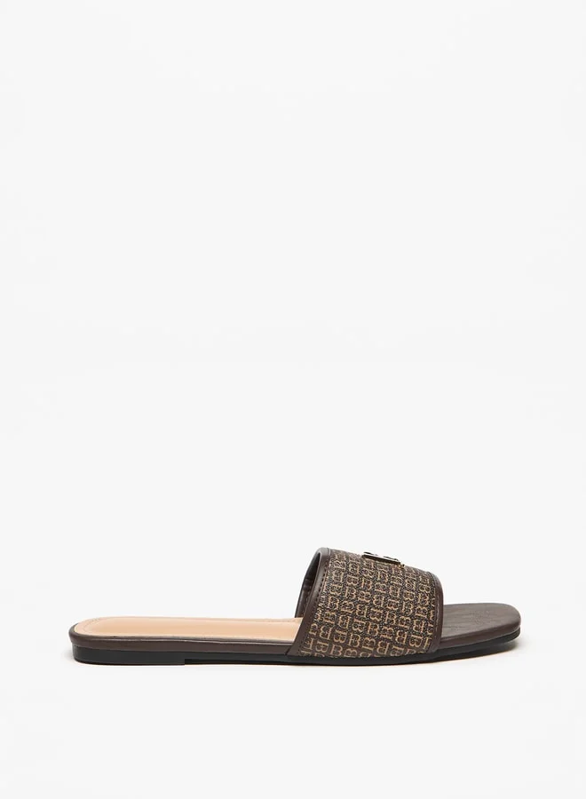 فلورا بيلا من شو إكسبرس Logo Accent Slip-On Sandals