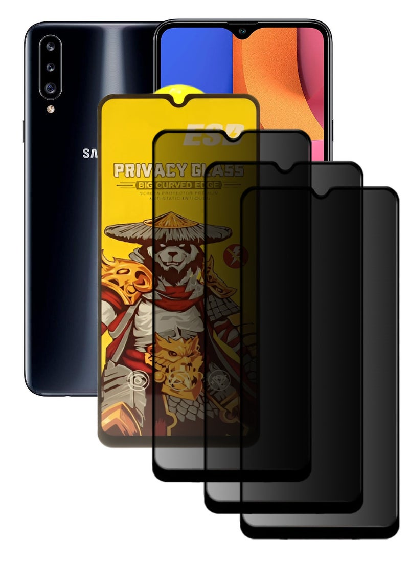 ESD 3 Pieces Tempered Dustproof Privacy Glass Screen Protector Compatible For Samsung Galaxy A20s - Image 1