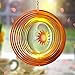 FONMY Wind Spinner 3D Stainless Steel Laser Cut Metal Art 12 inches Moon and Sun Hanging Wind Spinner Kinetic Yard Art Decorations IndoorOutdoor Dcor - Image 3