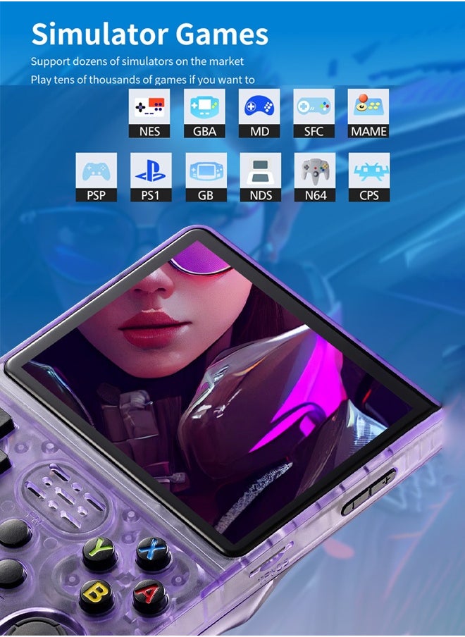 128GB R36S Retro Handheld Video Game Console Linux System 3.5 Inch IPS Screen Portable Pocket Video Player Games Boy Gift