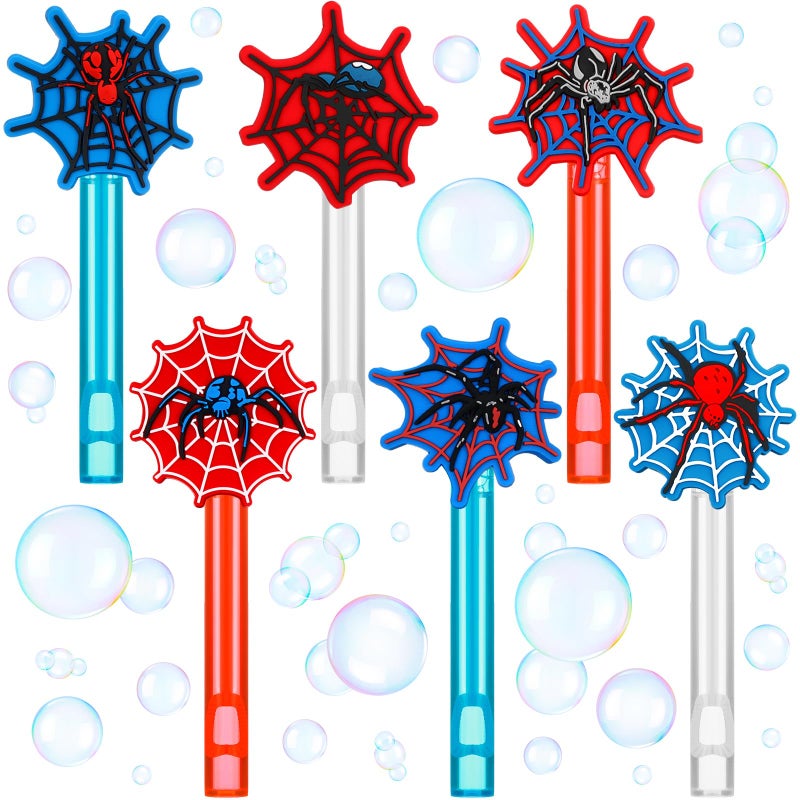 Rotatingpals 24 Pcs Spider Mini Bubble Wands Red Bule Spider Party Favors Assortment Goodie Bag Stuffers for Outdoor Summer Gift Birthday Party Supplies - Image 3