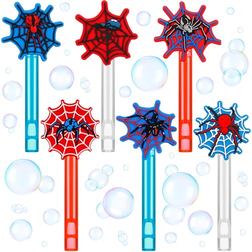 Rotatingpals 24 Pcs Spider Mini Bubble Wands Red Bule Spider Party Favors Assortment Goodie Bag Stuffers for Outdoor Summer Gift Birthday Party Supplies - Image 1