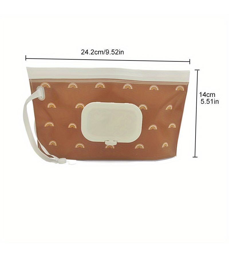 Portable Pink Wipe Holder Reusable Travel Pouch For Wet Wipes Stroller Accessory - Image 4