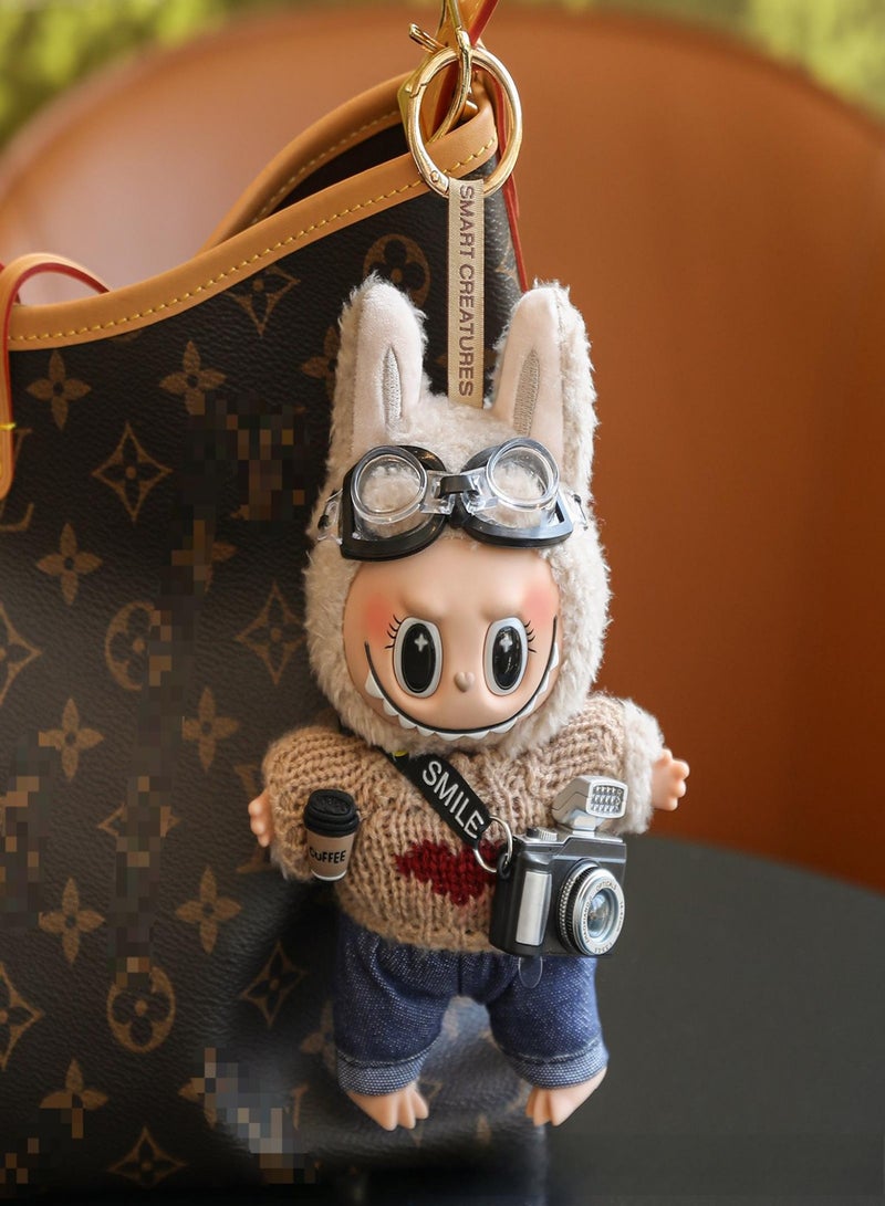 LABUBU Doll Keychain 17cm