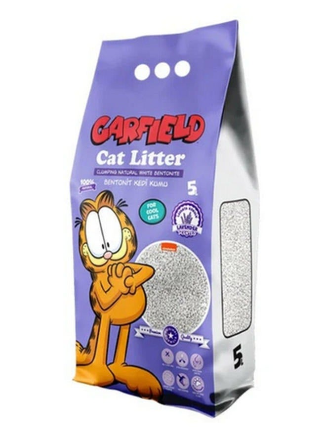 Garfield White Bentonite Clumping Cat Litter Lavender 5 L - Image 2