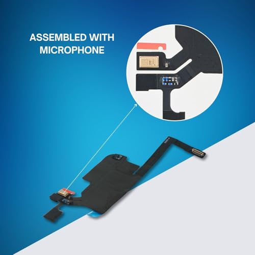 MEEFIX Ear Speaker Sensor Proximity Light Flex Cable Incl Mic Replacement for iPhone 13 Pro Max (6.7 inches) - Image 5
