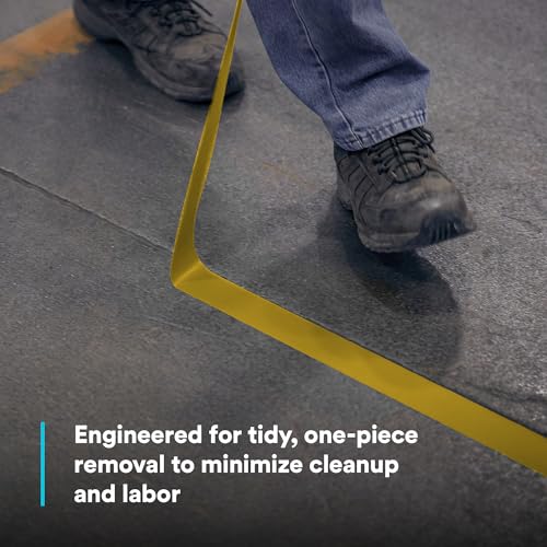 3M Vinyl Tape 471, 2 in x 36 yd, Yellow, 1 Roll, Yellow Floor Tape, Paint Alternative for Floor Marking, Social Distancing, Color Coding, Safety Marking - Image 3