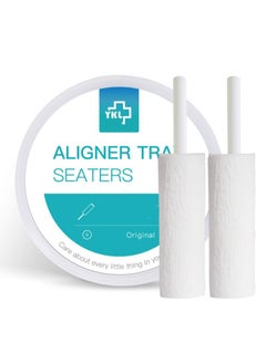 Aligner Chewies with Grip Stick, Assist the Setting of Clear/Metal Braces, Retainer Tray in Place, Food-grade material Silicone, BPA FREE, Individually Packaged