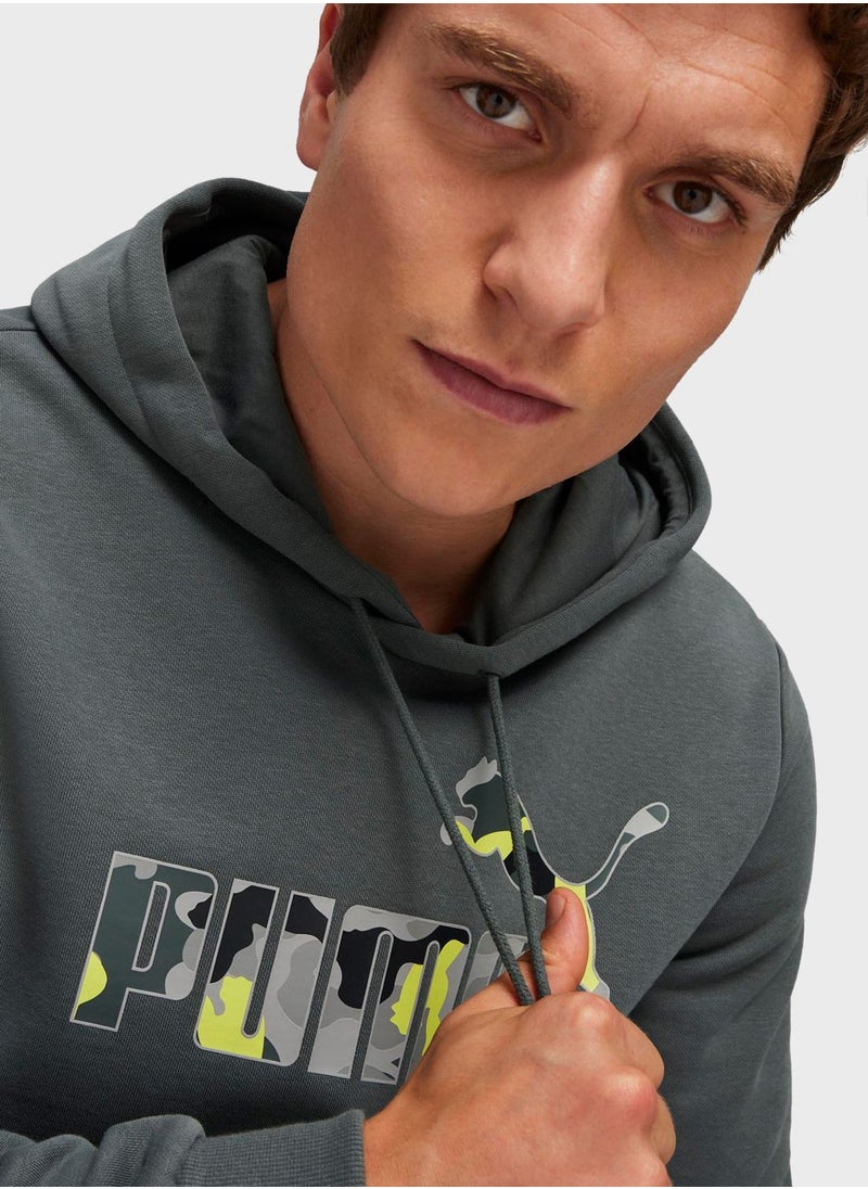 PUMA - Essential Camo Graphic Hoodie - Image 1