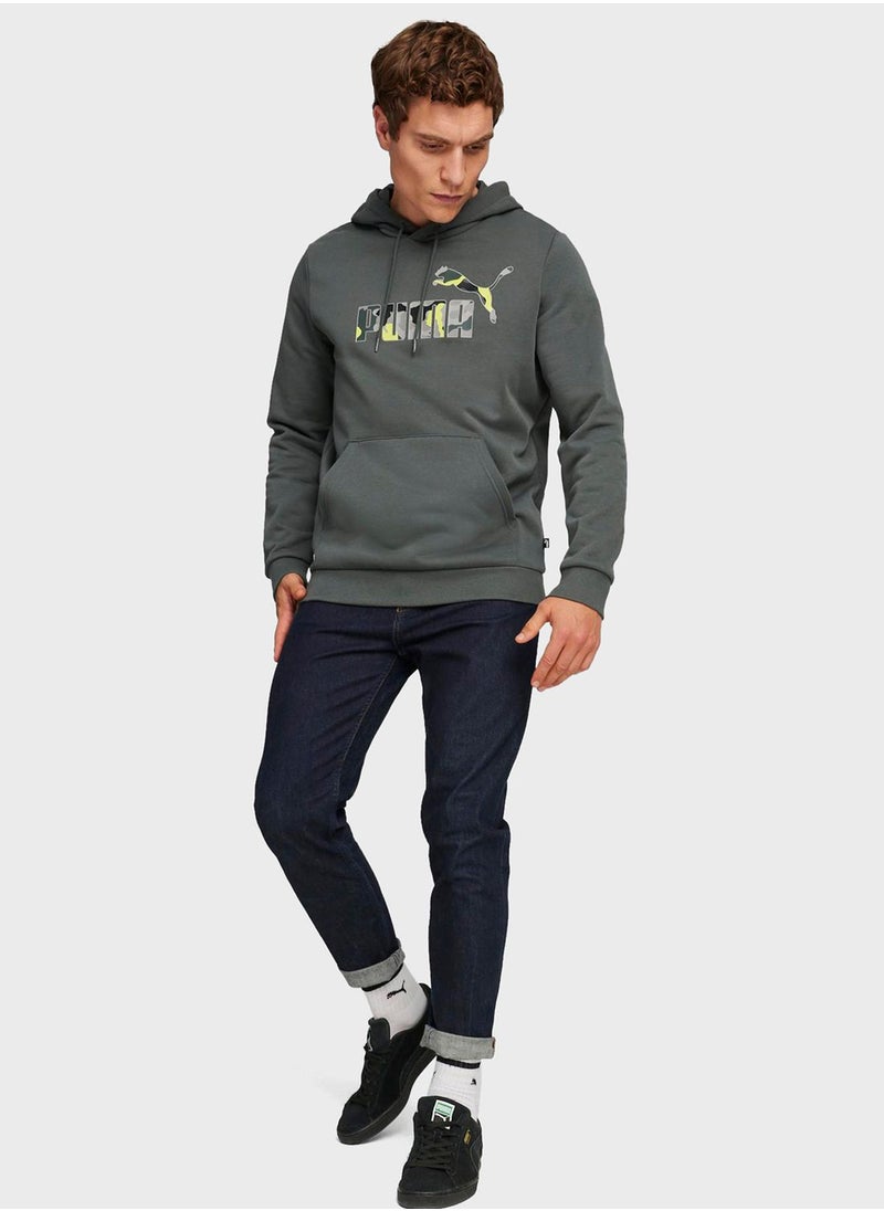 PUMA - Essential Camo Graphic Hoodie - Image 1