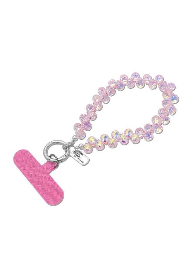 cioatu Cute Phone Wrist Strap Chic Beaded Cellphone Lanyard with Tether Tab Phone Charm Grip Strap for PhoneBag Purses Keys, One Size, Acrylic, No Gemstone - Image 1