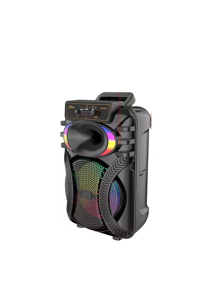 singe Wireless Bluetooth Speaker, Stereo Sound, FM Radio, TF Memory, USB Input, Mic Input rechargeable  - Image 3