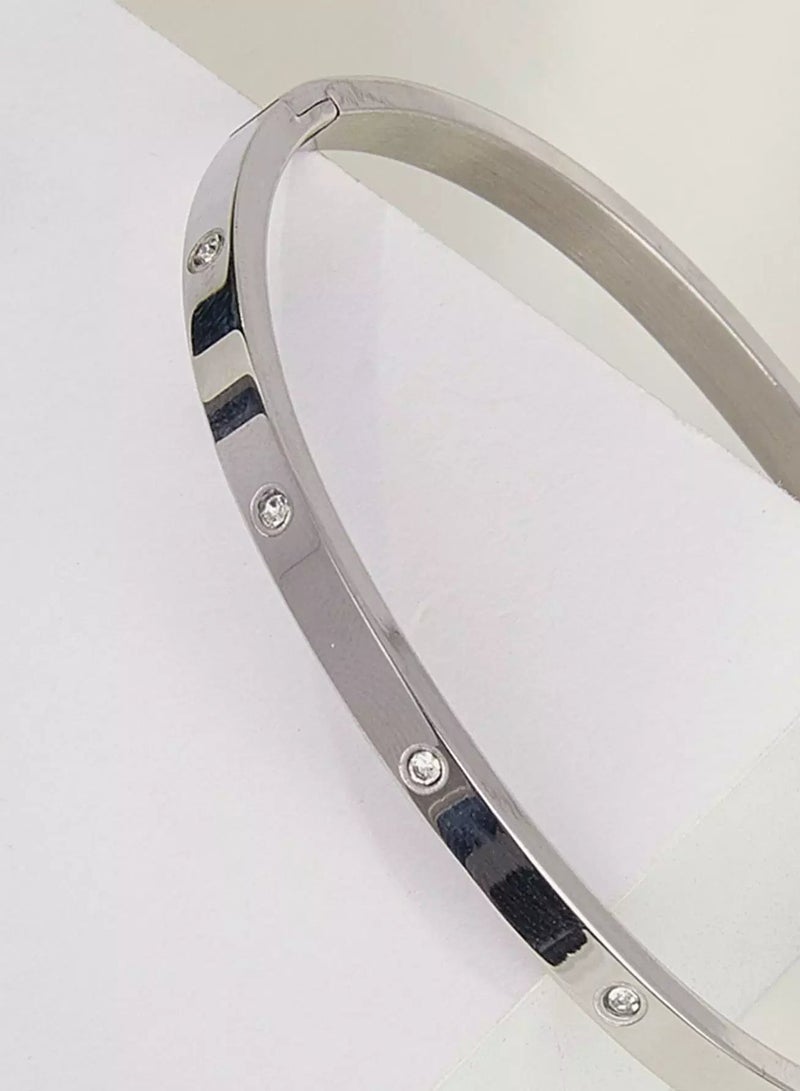Rhinestone Decor Bangle  - Image 3