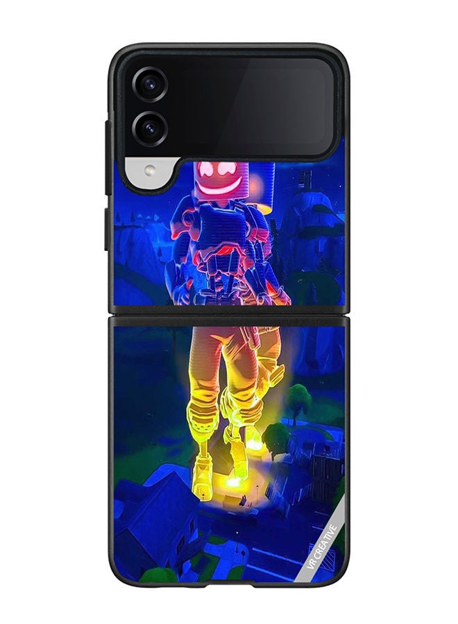 VR CREATIVE Protective Case Cover For Samsung Galaxy Z Flip4 Fortnite Design Multicolour - Image 1