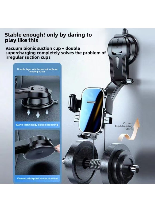 Universal Suction Cup Car Phone Mount For Dashboard Windshield Mobile Holder Car With Heat Resistant Strong Suction Cup Car Phone Mount Compatible With iPhone 16pro15 14 13  - Image 4