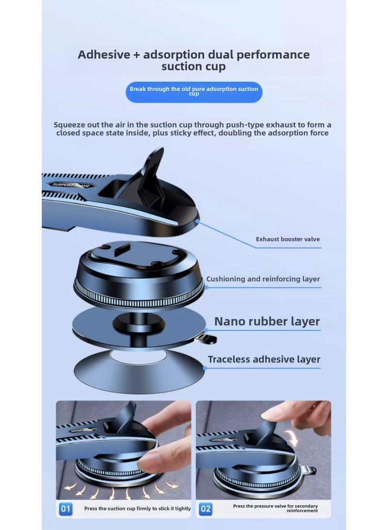 Universal Suction Cup Car Phone Mount For Dashboard Windshield Mobile Holder Car With Heat Resistant Strong Suction Cup Car Phone Mount Compatible With iPhone 16pro15 14 13  - Image 2