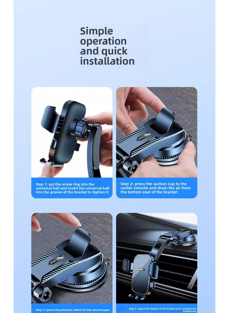 Universal Suction Cup Car Phone Mount For Dashboard Windshield Mobile Holder Car With Heat Resistant Strong Suction Cup Car Phone Mount Compatible With iPhone 16pro15 14 13  - Image 3